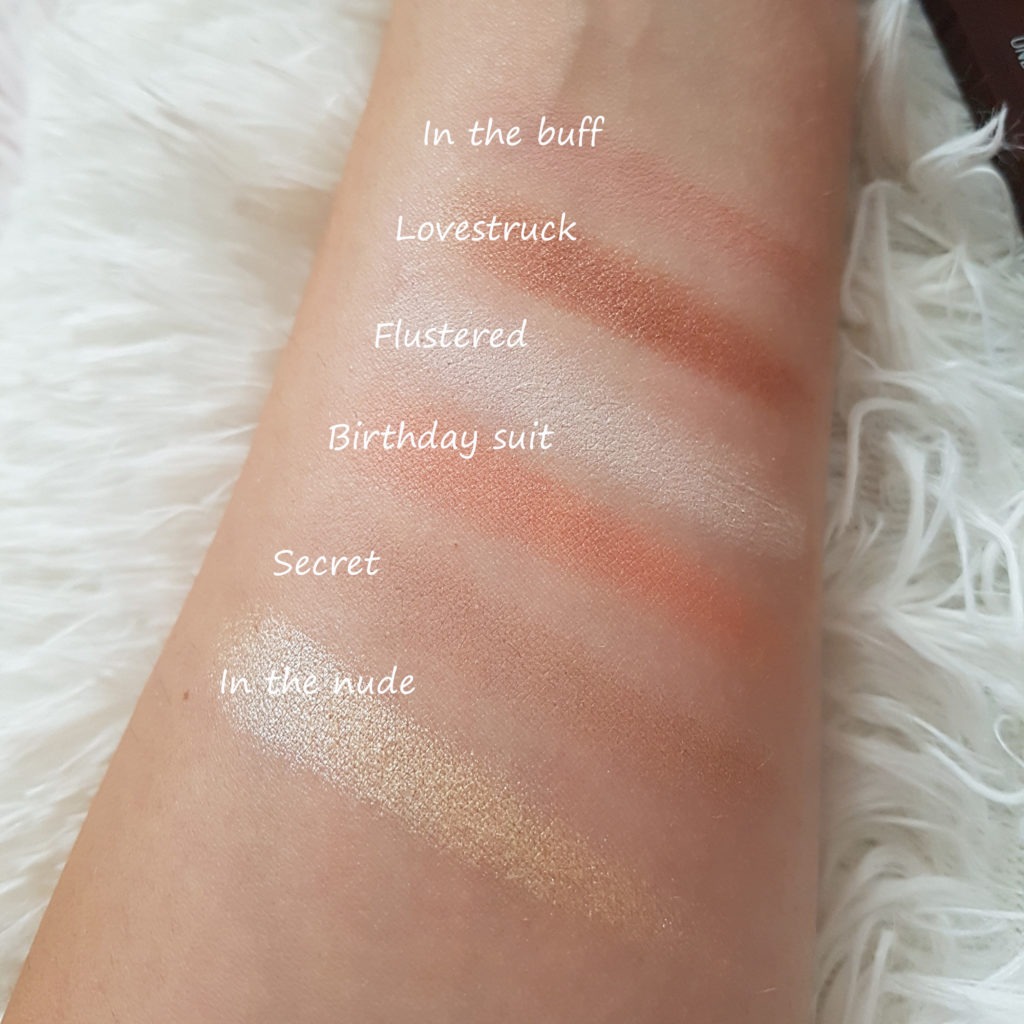 revolution nudes palette swatch